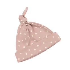 Bob & Blossom | Baby Hats | Old Rose & White Spots
