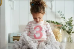 Bob & Blossom Number T-Shirts | Dusty Pink & White Striped