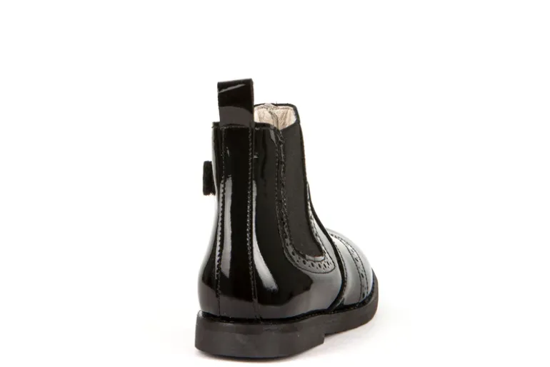 Froddo Chelsea Boots | Chelys Brogue | Black Patent