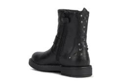 Geox Kids Boots | Eclair Biker | Black Leather