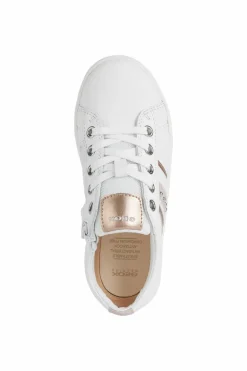 Geox Kids Trainers | Kathe | White & Light Rose