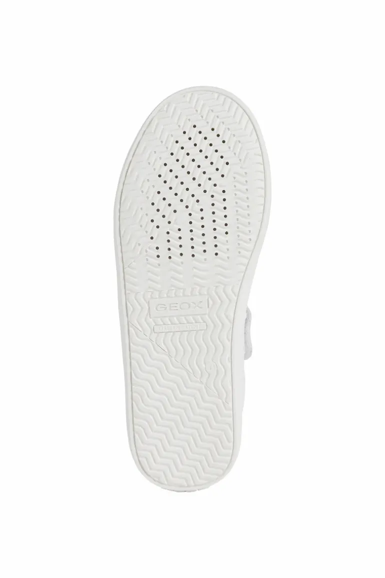 Geox Kids Trainers | Kathe | White & Light Rose