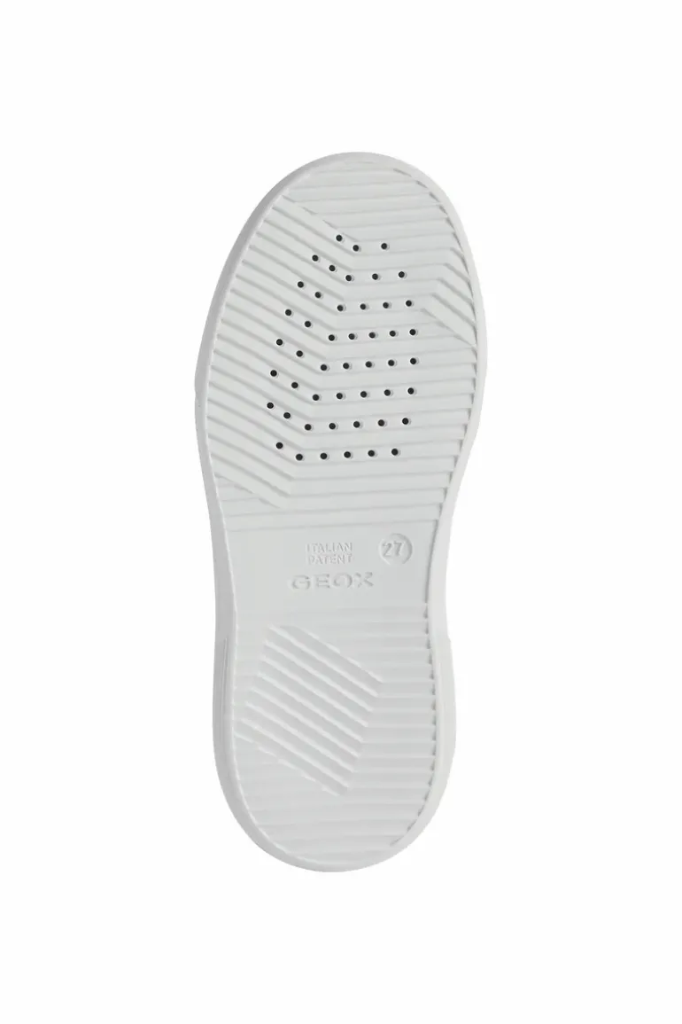 Geox Kids Trainers | Nettuno Velcro | White & Navy