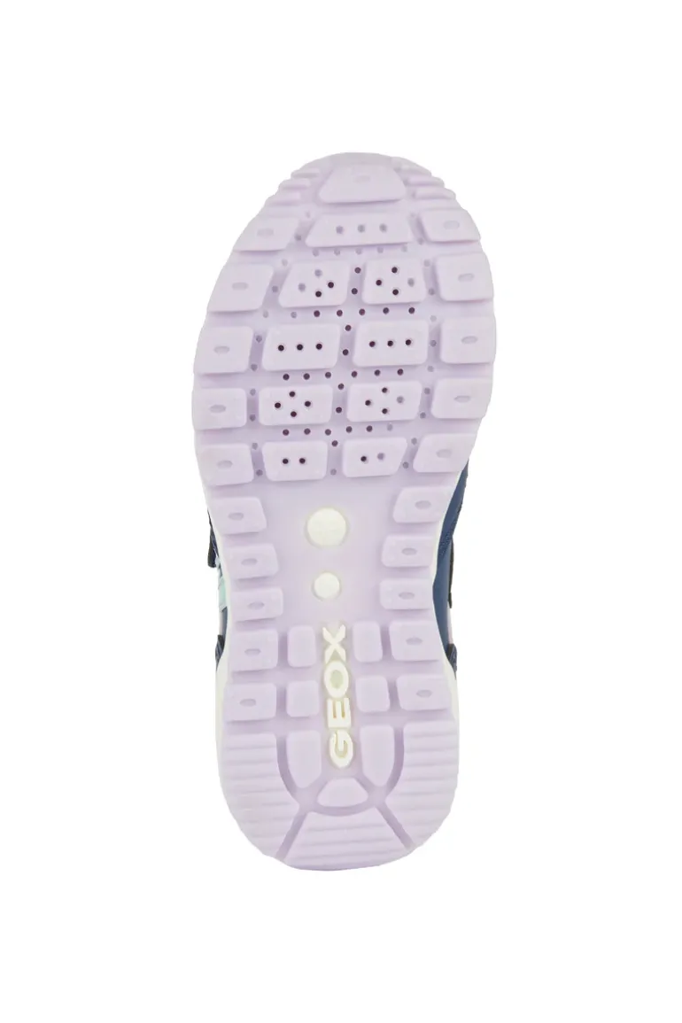 Geox Kids Trainers | Pavel | Navy & Lilac