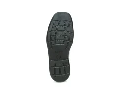 Geox School Shoes | Federico Stitch Lace Up | Black Leather
