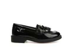 Geox School Shoes | Tassel Loafer Agata A | Black Patent