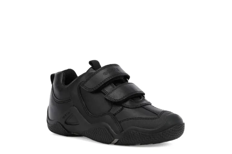 Geox School Shoes | Wader Velcro | Black