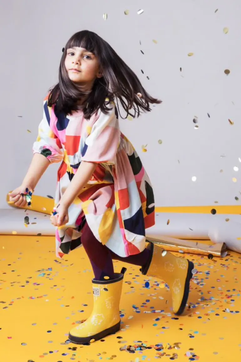 Grass & Air Wellies | Colour Changing | Yellow & Navy