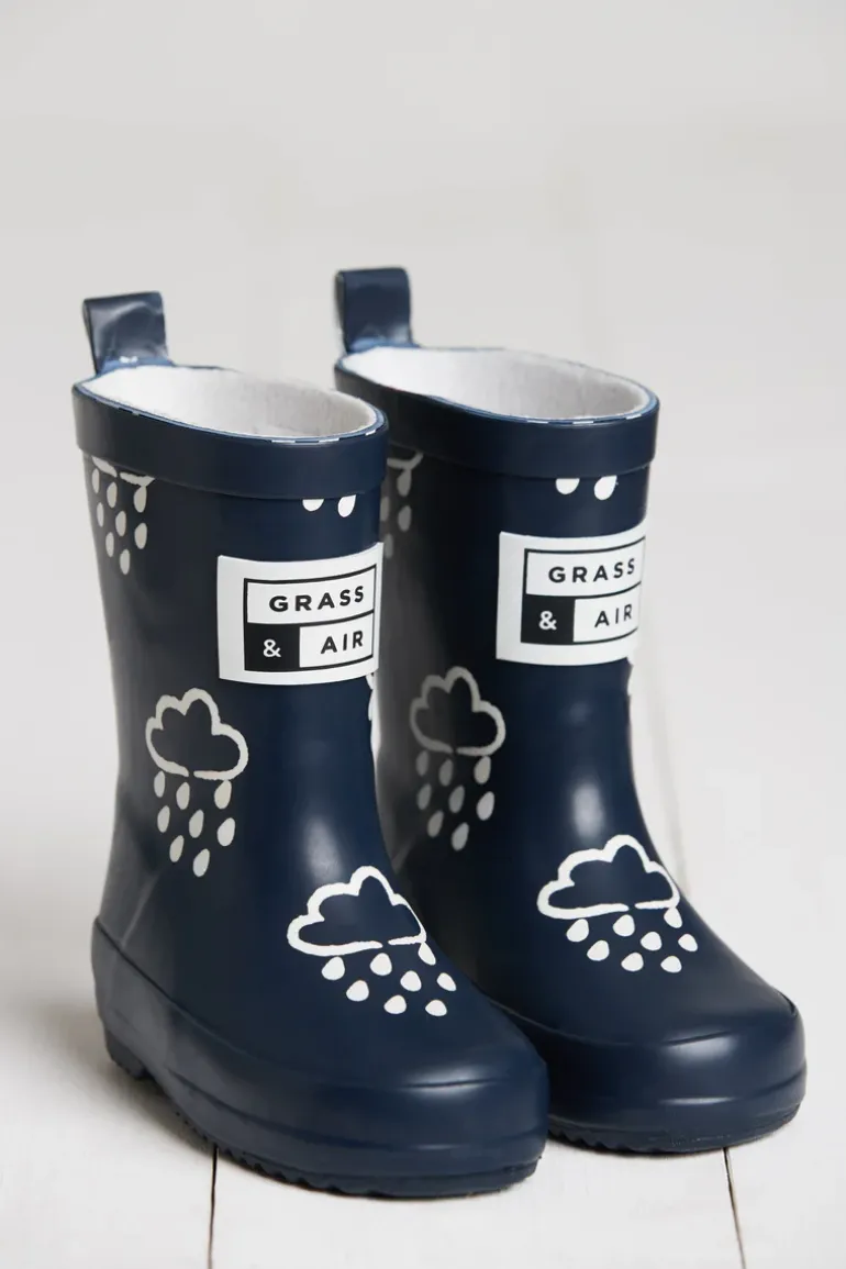 Grass & Air Wellies | Colour Changing | Navy