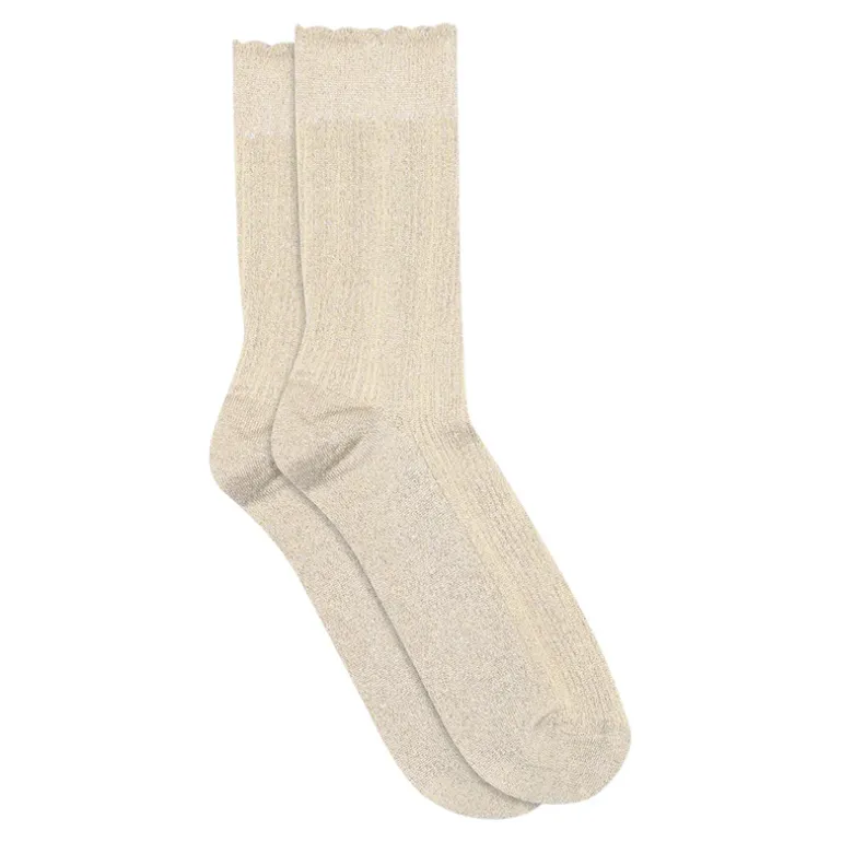 Mp Denmark Women's socks | Julia | Champagne Glitter