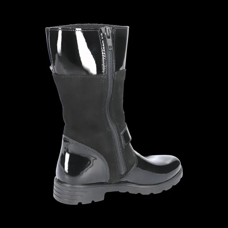 Ricosta Boots | Hannah Waterproof | Black Patent/Suede