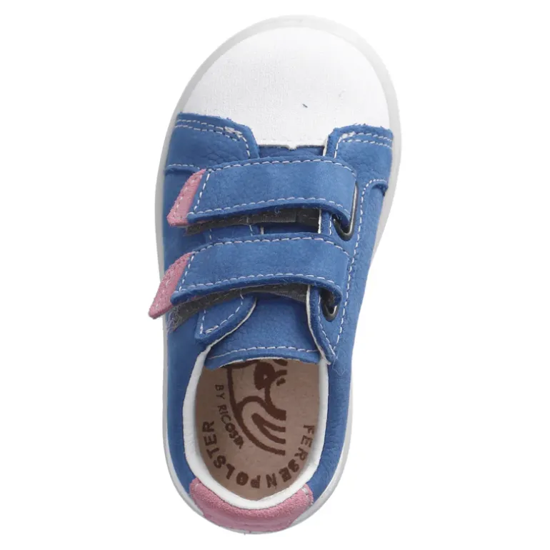 Ricosta Shoes | Nippy Velcro | Azur Blue & Rose