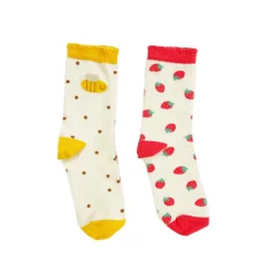 Rockahula Kids Socks | pack of 2 | Strawberry Bee