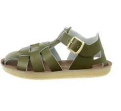 Salt-Water Sun-San | Kids Fisherman Sandals | Olive