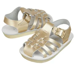 Salt-Water Sun-San | Kids Sailor Sandals | Gold