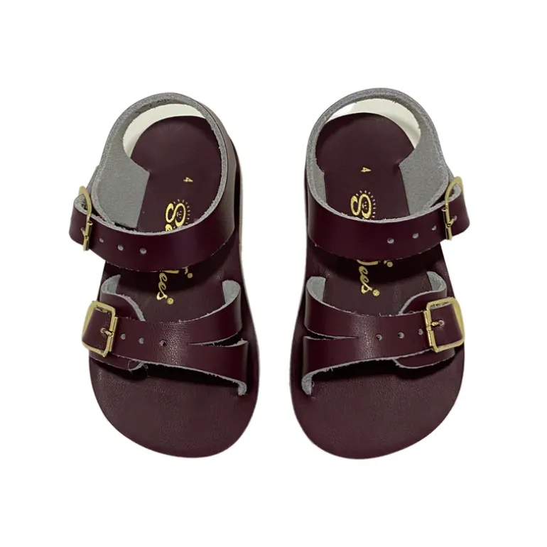 Salt-Water Sun-San | Kids Sea Wee Sandals | Claret Red