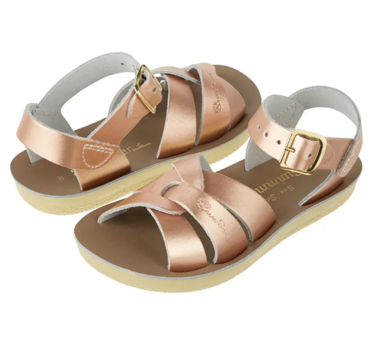 Salt-Water Sun-San | Kids Swimmer Sandals | Rose Gold