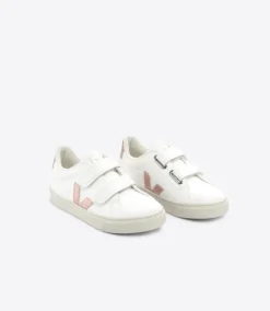 Veja Kids Trainers | Velcro Esplar Fured | White Nacre